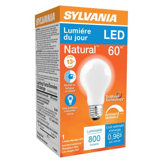 8 Watt Dimmable Medium Base LED A19 Bulb-1/Pack