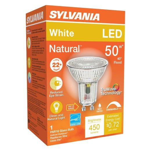 6 Watt Dimmable GU10 Base LED GU10 Bulb-1/Pack
