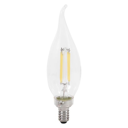 4 Watt Dimmable Candelabra Base LED B10 Bulb-2/Pack