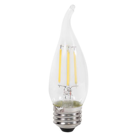 4 Watt Dimmable Medium Base LED B10 Bulb-2/Pack