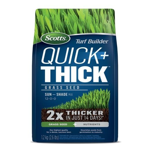 Semence soleil/ombre Scotts Turf Builder Quick+Thick 1,2 kg