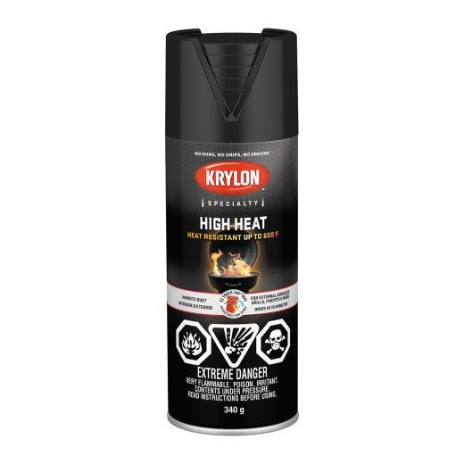 Krylon High Heat Gloss Black Paint-340g