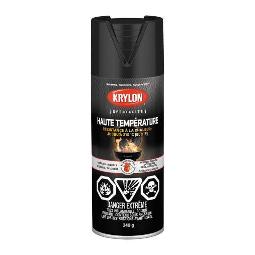 Krylon High Heat Gloss Black Paint-340g