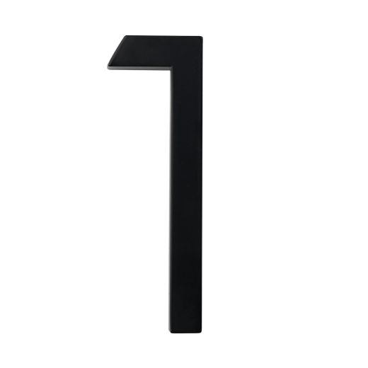 Numéro résidentiel design noir de 5 po