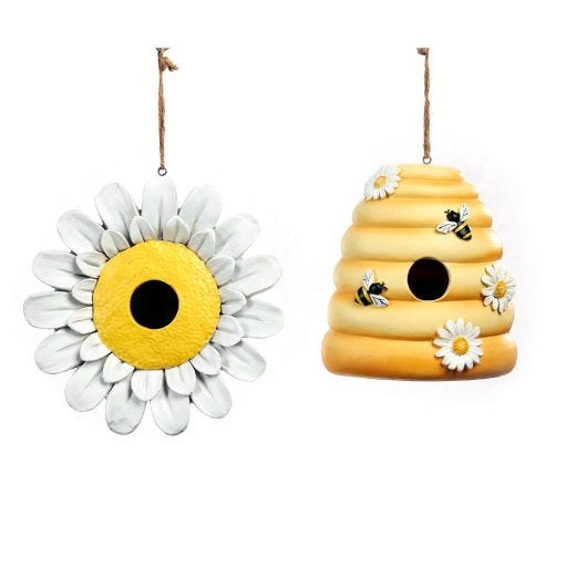 Loves Me Loves Me Not Design Birdhouse Assorted