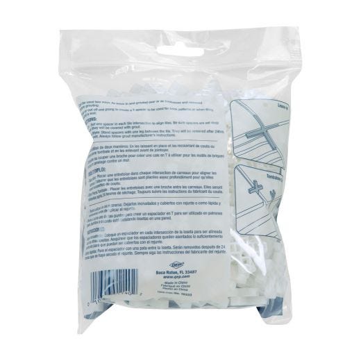 1/4" Leave-In Hard Style Tile Spacers-200/Pack
