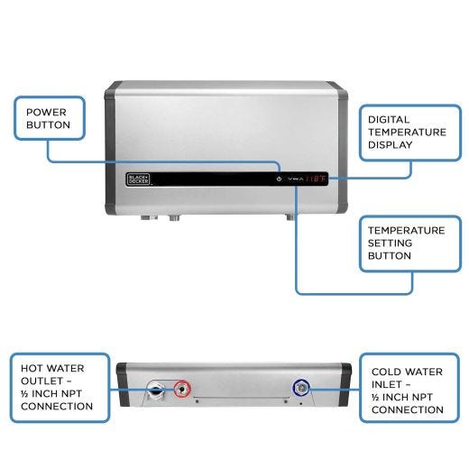 Water Heater Electric Tankless 36kW 6.1GPM