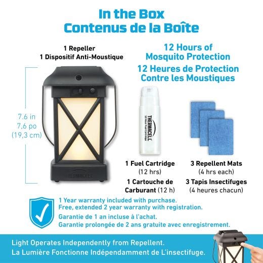 Thermacell Mosquito Repellent, Patio Shield Lantern XL