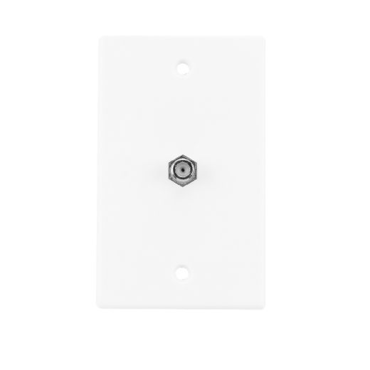 Coax Wall Plate-White