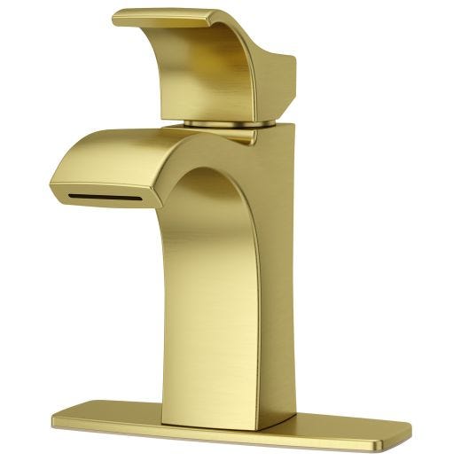 Lavatory Faucet Venturi Single Handle Brushed Gold