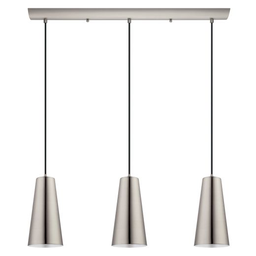 Pratella 1 Pendant Light 3 Light Black Finish