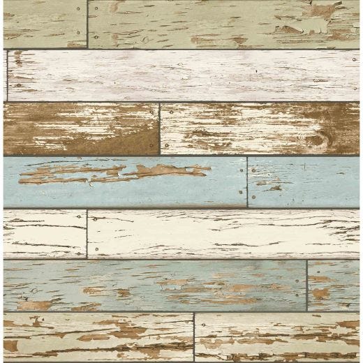 Levi Green Scrap Wood Wallpaper