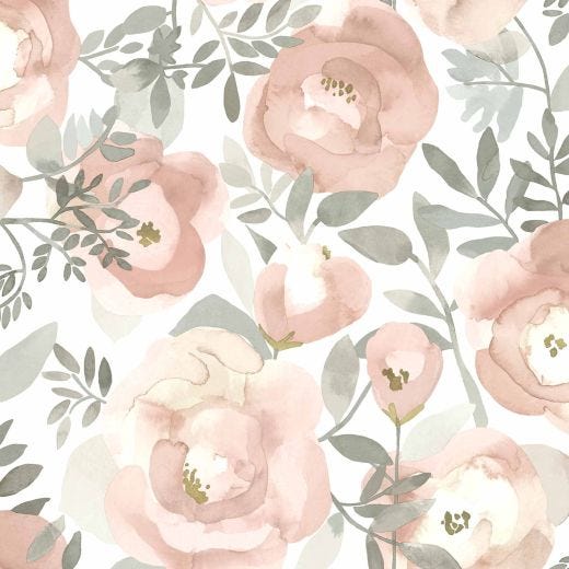 Orla Rose Floral Wallpaper