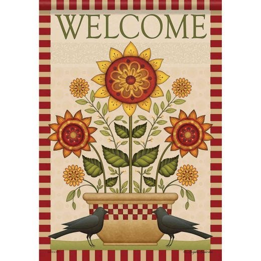 Sunny Day Garden Surasoft Flag