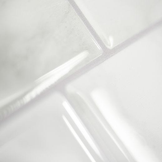 Metro Carrera White Smart Tile Mosaik-4/Pack