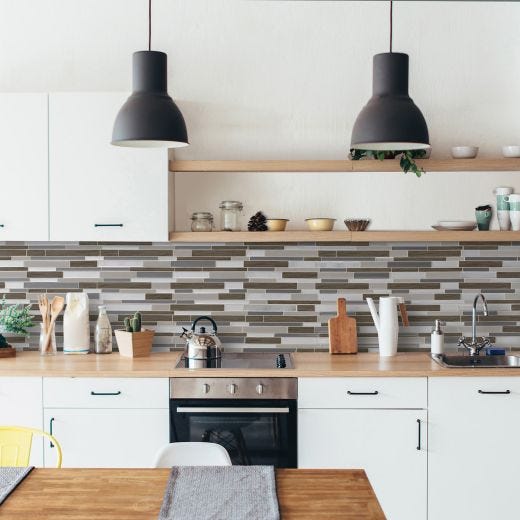Milano Argento Smart Tile Mosaik-4/Pack