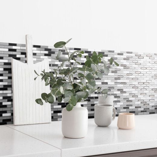 Murano Metallik Smart Tile Mosaik-4/Pack