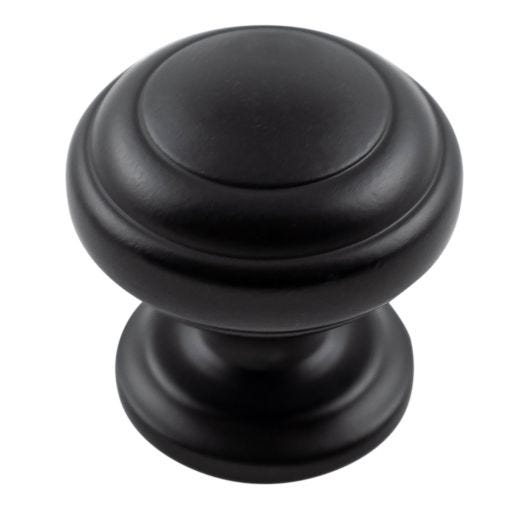 Zepher 1-1-/4" Diameter Matte Black Knob