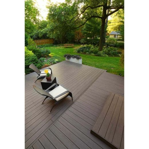 TimberTech Espresso Composite 20' Grooved Deck Board