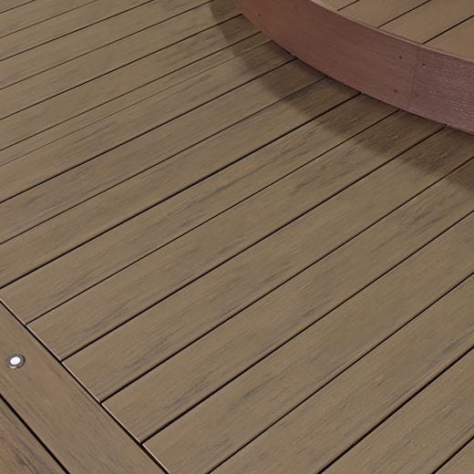 TimberTech Mocha Composite 20' Grooved Deck Board