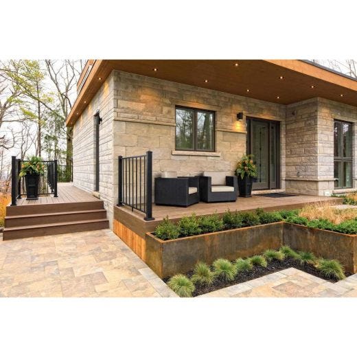TimberTech Mocha Composite 20' Grooved Deck Board