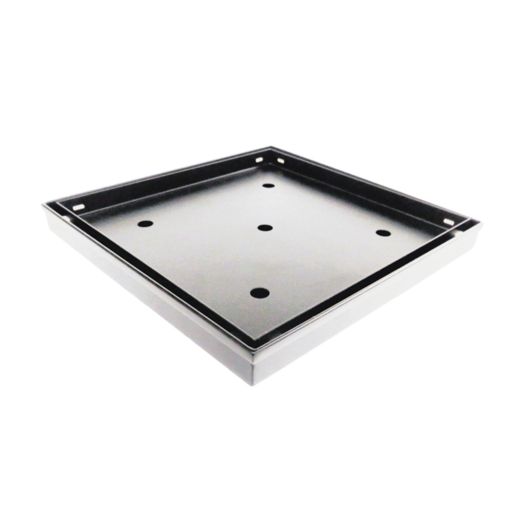Drain de douche 4 po x 4 po, tuile amovible acier inoxydable