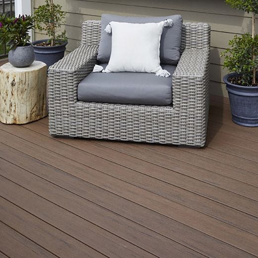 Timbertech Dark Roast Composite 16' Grooved Deck Board