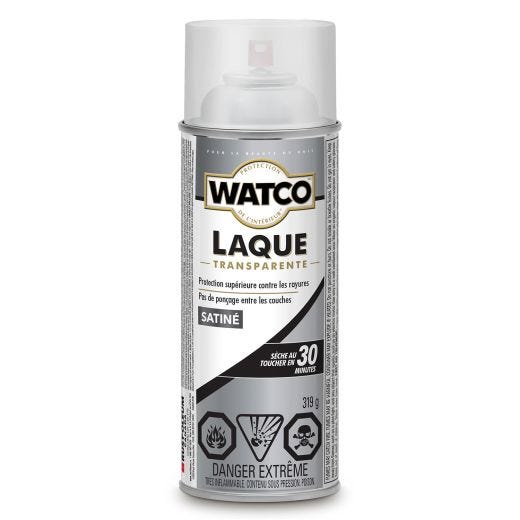 Watco Lacquer Clear Wood Finish Interior, Satin 319g