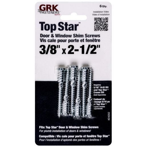 3/8" x 2-1/2" Top Star Adjustable Shim Screws
