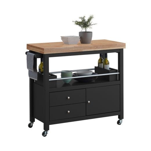 Black Anson Kitchen Cart