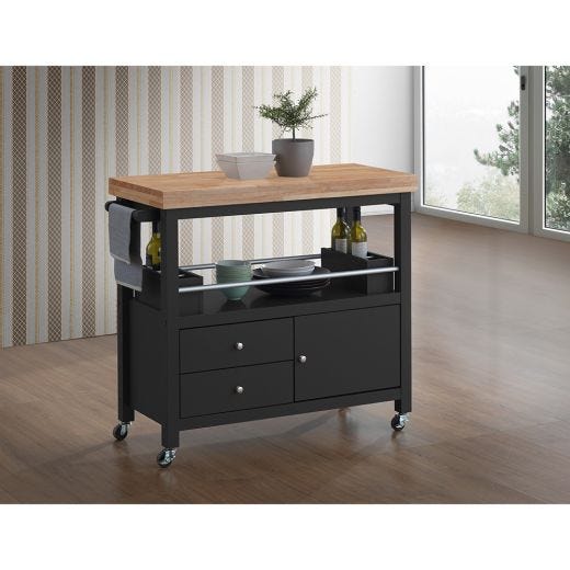 Black Anson Kitchen Cart