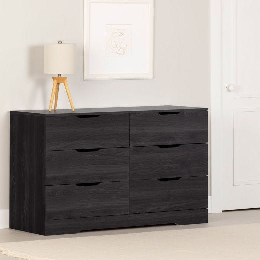 Holland 6-Drawer Double Dresser Gray Oak