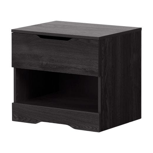 Holland 1-Drawer Nightstand Gray Oak