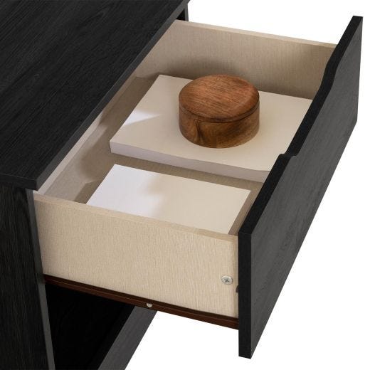Holland 1-Drawer Nightstand Gray Oak