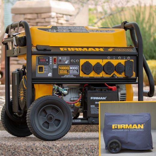 10000/8000W Remote Start Gas Powered Portable Generator