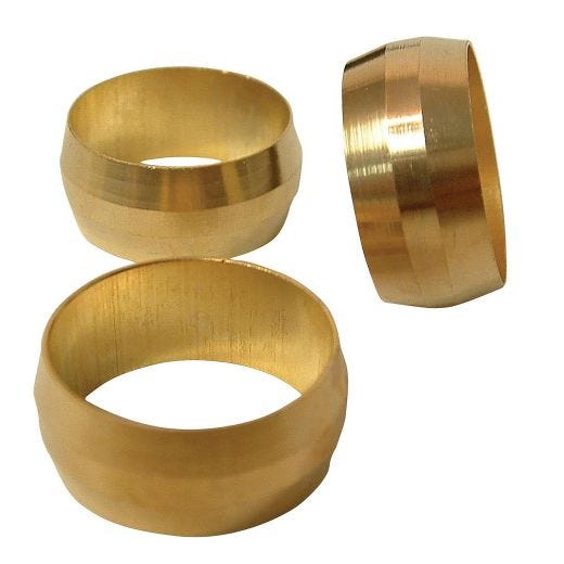 1/4" Brass Compression Sleeve