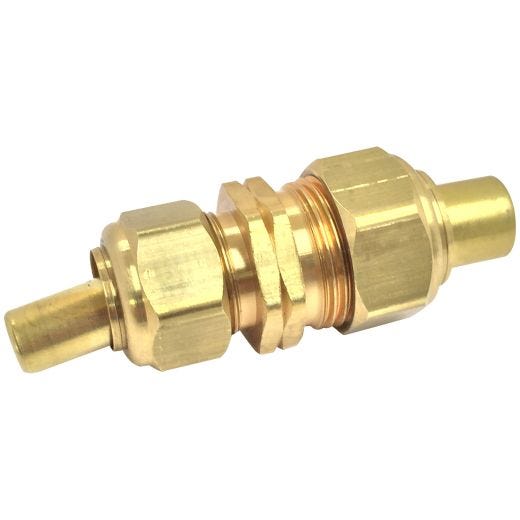 1/2" x 3/8" No-Lead Ander-Lign Brass Coupling