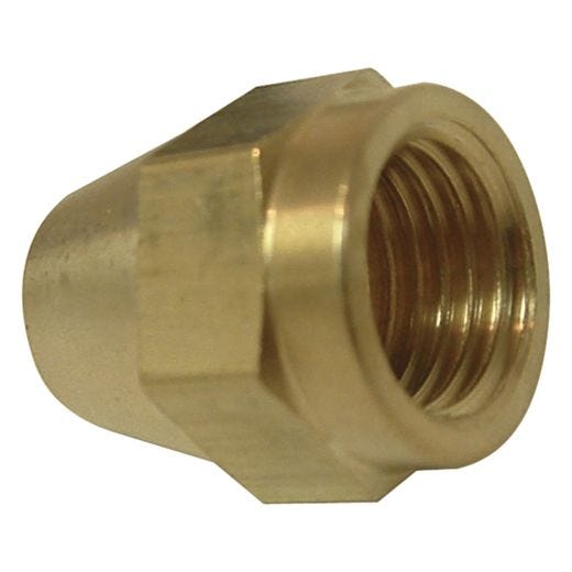 1/2" Brass Short Rod Flare Nut
