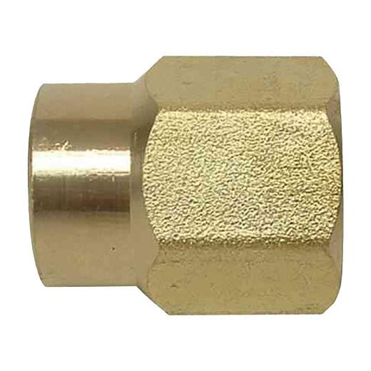 Raccord en laiton FIP X FIP 1/2 x 3/8 po, sans plomb
