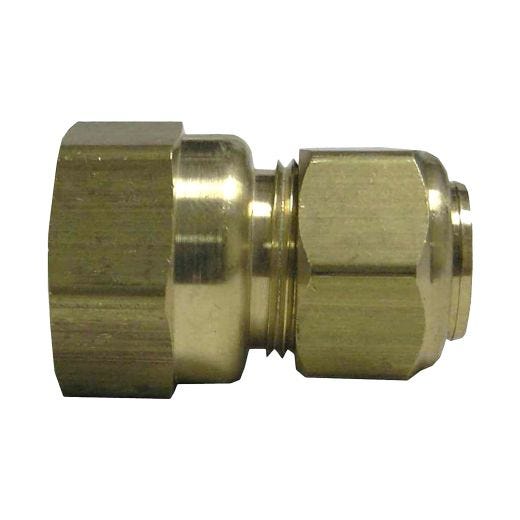 Adaptateur en laiton Compression x FIP 5/8 x 1/2 po, sans pl