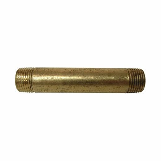 Mamelon de tuyau en laiton MIP 1/2 po x 4 po, sans plomb