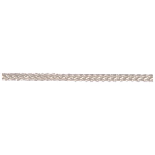 Rope Nylon Diamond Braided White 1/8 x 48'