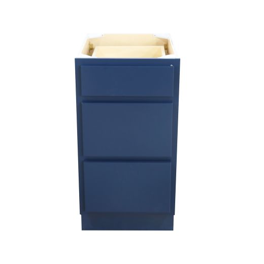 18 Inch 3 Drawer Bank-Navy Blue
