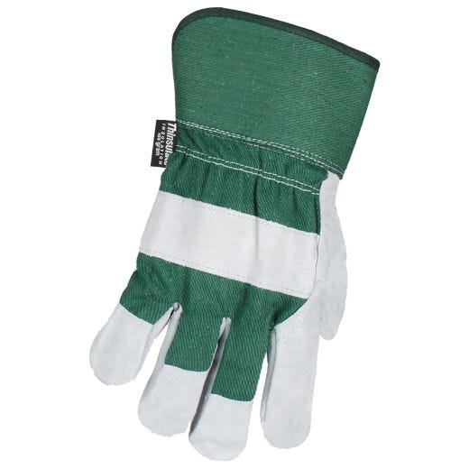 Cowsplit leather Lined Glove Large
