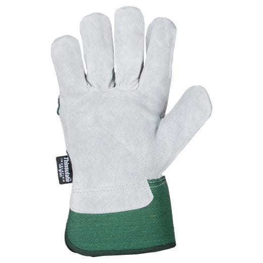 Cowsplit leather Lined Glove Large