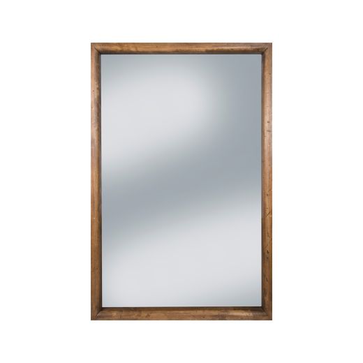 30" x 46" Rustic Stain Farmhouse Trim Mirror