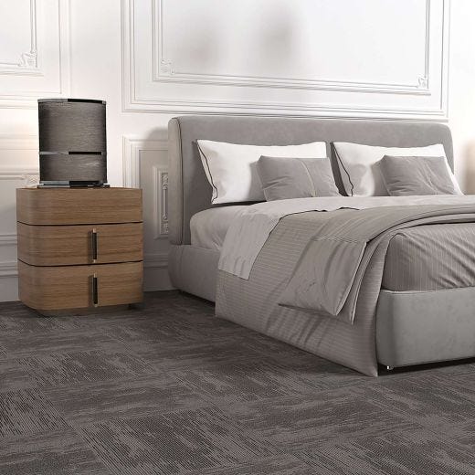 19.68" x 19.68" Aura U-Tile Modular Carpet Tile 21.53 Sq-ft/