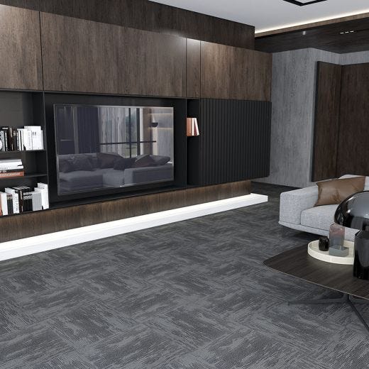 19.68" x 19.68" Aura U-Tile Modular Carpet Tile 21.53 Sq-ft/