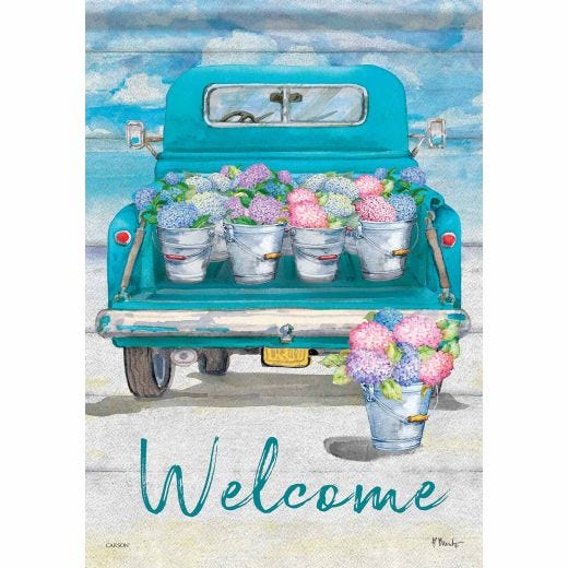 Flower Truck Durasoft Large Flag