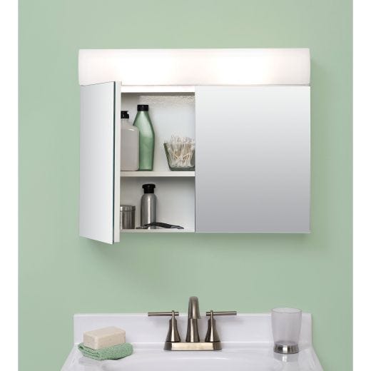 23.25" x 18.63" Lighted Frameless Medicine Cabinet